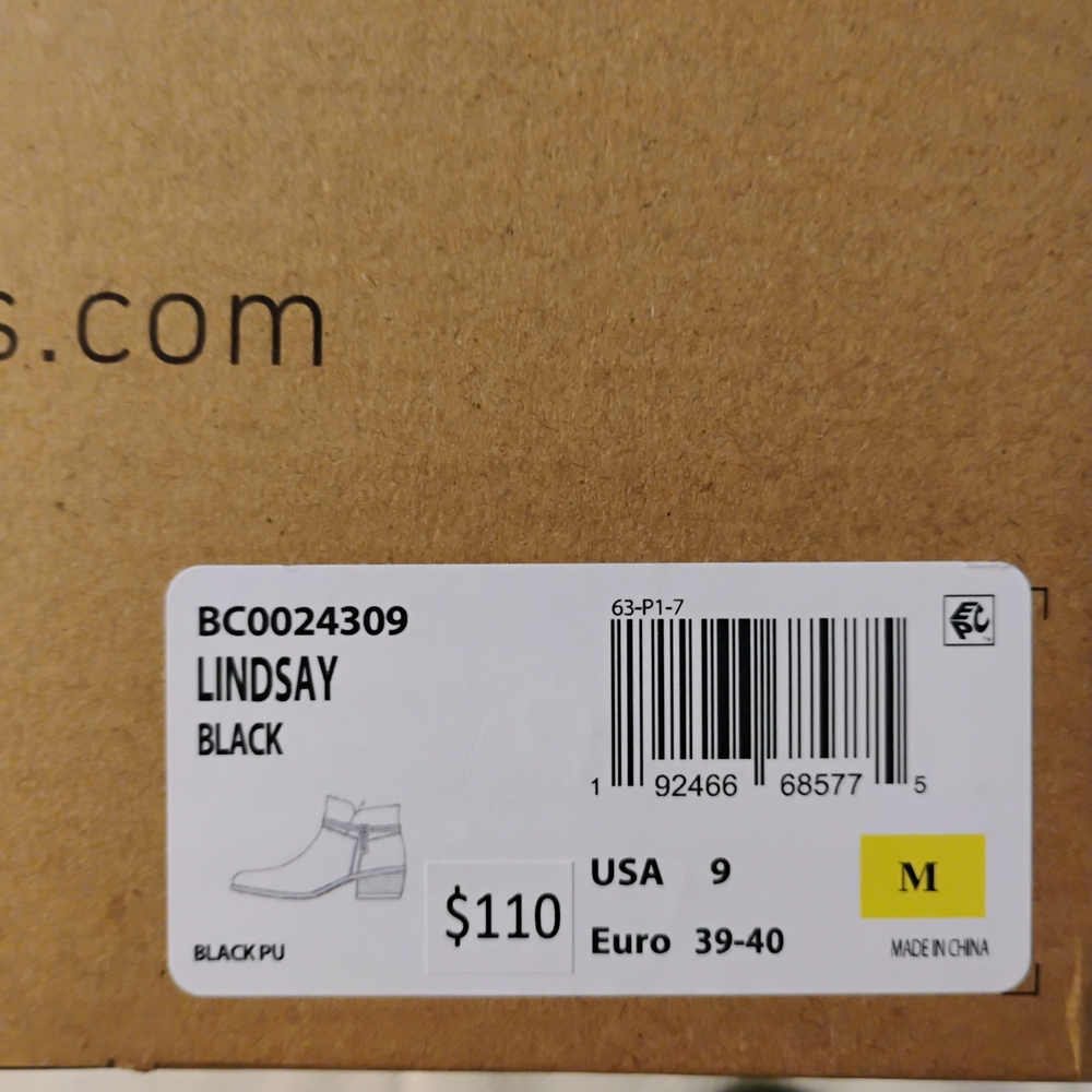 BOC Lindsay Black Footwear